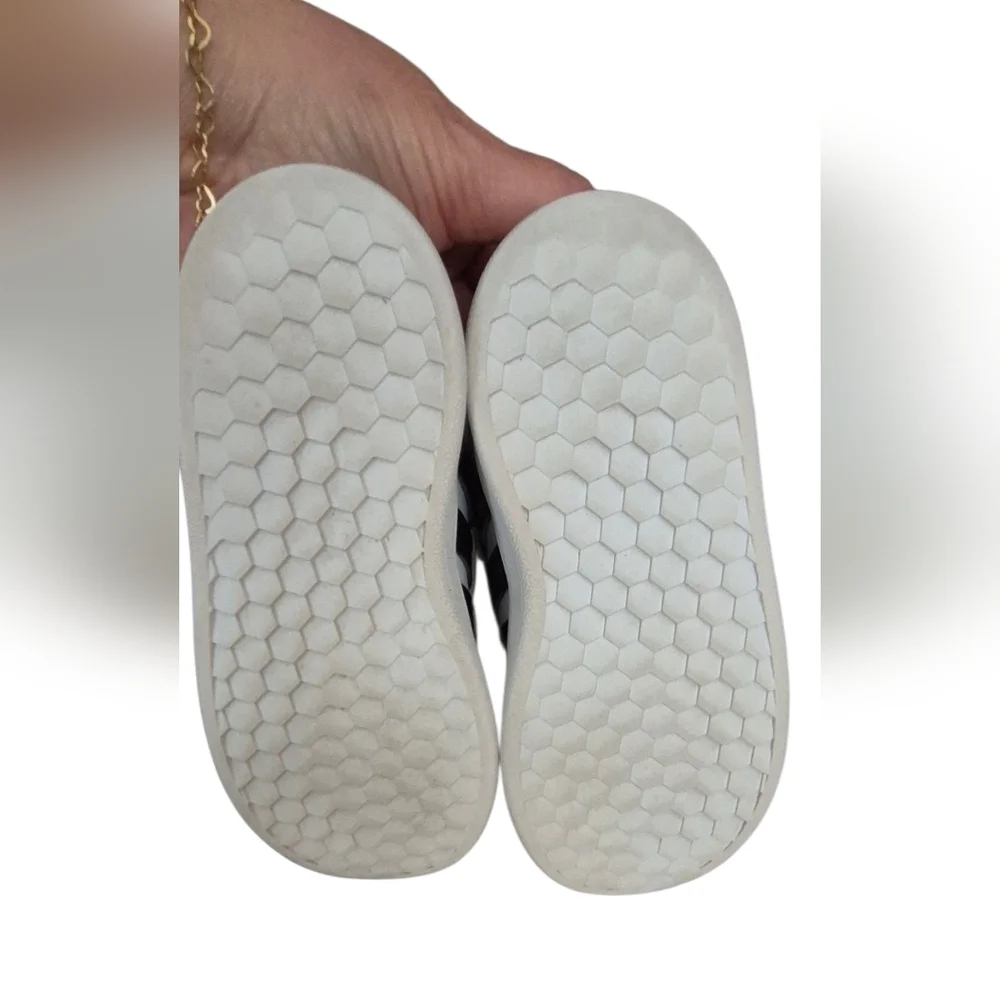 Adidas Kids White and Black Sneakers